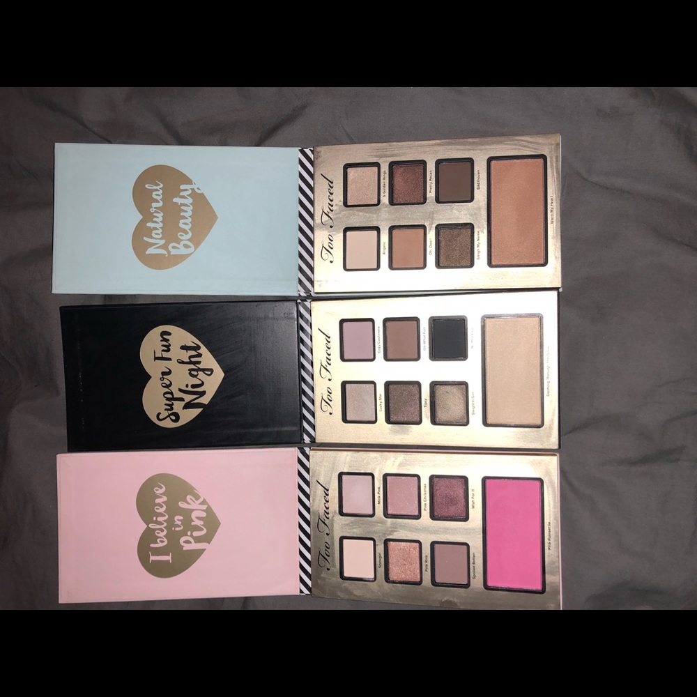 Too Faced eyeshadow pallets bundle